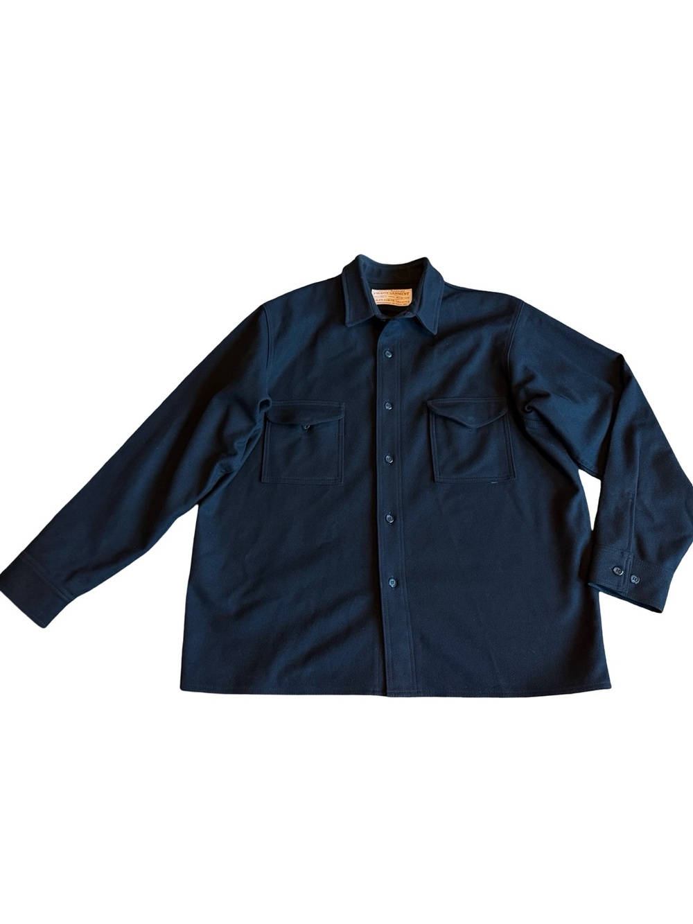 Filson Mackinaw Wool Jac Shirt Button-Down Long Sleeve 100% Virgin Wool Size XL